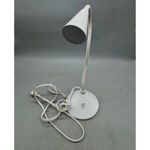 White Adjustable Desk Lamp Flexible Neck & On/Off Switch ETL Lighting READ